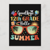 Goodbye 12 th Grade Hello Summer Postkarte (Vorderseite)
