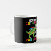 Goodbye 1st Grade Hello 2nd Grade T Rex Dinosaur Kaffeetasse (Vorderseite Links)