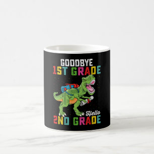 Goodbye 1st Grade Hello 2nd Grade T Rex Dinosaur Kaffeetasse