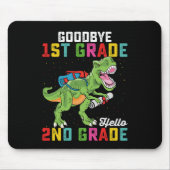 Goodbye 1st Grade Hello 2nd Grade T Rex Dinosaur Mousepad (Vorne)