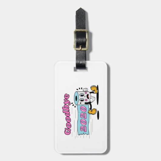 Goodbye 2020 - Es ist endlich vorbei Gepäckanhänger (Vorderseite vertikal)