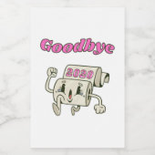 Goodbye 2020 - Es ist endlich vorbei Lebensmitteletikett (Einzelnes Label)