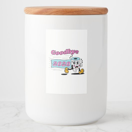 Goodbye 2020 - Es ist endlich vorbei Lebensmitteletikett (Vorderseite)