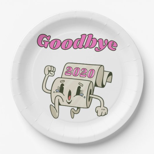 Goodbye 2020 - Es ist endlich vorbei Pappteller (Vorderseite)