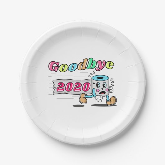 Goodbye 2020 - Es ist endlich vorbei Pappteller (Vorderseite)