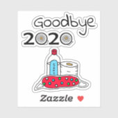 Goodbye 2020 Silvester Scrapbooking oder Card Maki Aufkleber (Blatt)