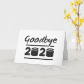 Goodbye 2020 Toilettenpapier - endlich vorbei Karte (Gelbe Blume)
