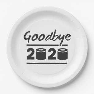 Goodbye 2020 Toilettenpapier - endlich vorbei Pappteller