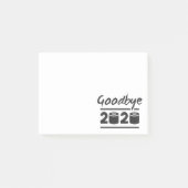 Goodbye 2020 Toilettenpapier - endlich vorbei Post-it Klebezettel (Vorderseite)