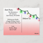 Goodbye 2020 Weihnachten Spaß Funny Retro Lady Postkarte (Rückseite)