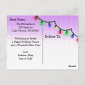 Goodbye 2020 Weihnachten Spaß Funny Retro Lady Postkarte (Rückseite)