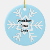 Goodbye 2020, Welcome 2021 Ethnic Santa Keramik Ornament (Hinten)