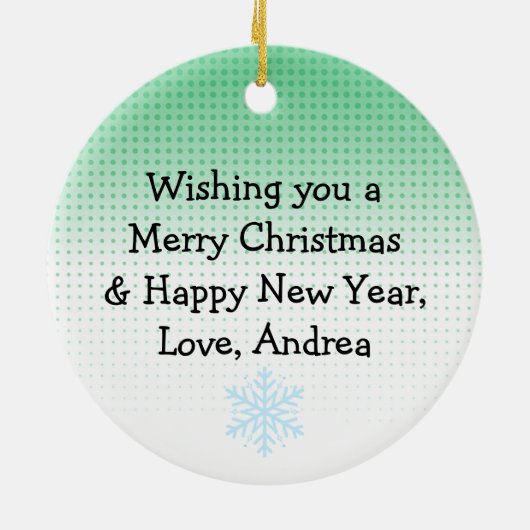 Goodbye 2020 Welcome 2021 Funny Retro Weihnachten Keramik Ornament (Hinten)