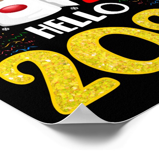 Goodbye 2021 Hello 2022 - Happy New Year Pajama Poster (Ecke)