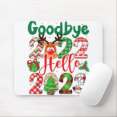 Goodbye 2022 Hallo 2023 Leopard Weihnachten Mousepad (Mit Mouse)