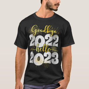 Goodbye 2022 Hello 2023 Frohes Neues Jahr Weihnach T-Shirt