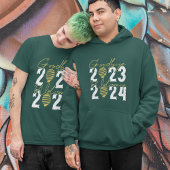 Goodbye 2023 Willkommen 2024 Weihnachten Weihnacht Hoodie