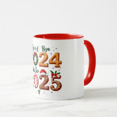 Goodbye 2024, Hello 2025 - Festive New Year Tasse (VorderseiteRechts)