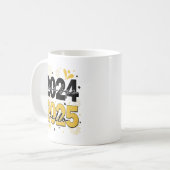 Goodbye 2024 Hello 2025 Fireworks Happy New Years Kaffeetasse (Vorderseite Links)