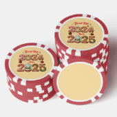 Goodbye 2024 Hello 2025 Happy New year Design Pokerchips (Stapel)