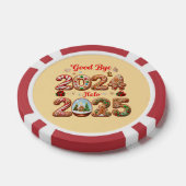 Goodbye 2024 Hello 2025 Happy New year Design Pokerchips (Einzeln)