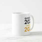 Goodbye 2025 — Hello 2026 _ Bold Modern Contrast Kaffeetasse (VorderseiteRechts)
