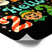 Goodbye 2025 Hello 2026 Cute Christmas New Year  Poster (Ecke)