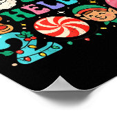 Goodbye 2025 Hello 2026 Cute Christmas New Year  Poster (Ecke)