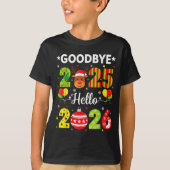 Goodbye 2025 Hello 2026 Happy New Year Christmas P T-Shirt (Vorderseite)