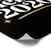 Goodbye 2025 Hello 2026 Happy New Year Confetti  Poster (Ecke)