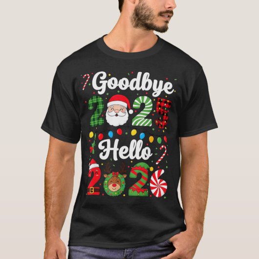 Goodbye 2025 Hello 2026 Happy New Year Countdown P T-Shirt (Vorderseite)