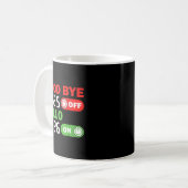 Goodbye 2025 Hello 2026 Happy New Year Party Famil Kaffeetasse (Vorderseite Links)