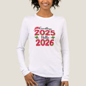 Goodbye 2025 Hello 2026 Happy New Year T-Shirt Tri-Blend Shirt (Vorderseite)