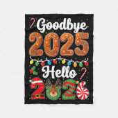 Goodbye 2025 Hello 2026 Happy New Year's Eve Chris Fleecedecke (Vorderseite)
