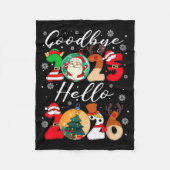 Goodbye 2025 Hello 2026 Happy New Year's Eve Chris Fleecedecke (Vorderseite)