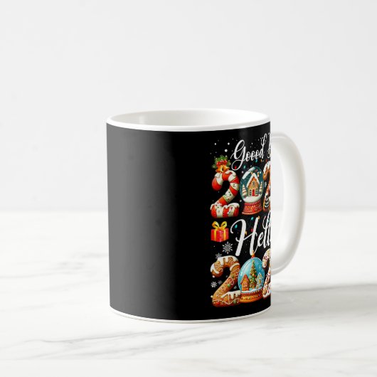 Goodbye 2025 Hello 2026 Happy New Year's Eve Chris Kaffeetasse (VorderseiteRechts)