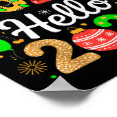 Goodbye 2025 Hello 2026 Happy New Year's Eve Chris Poster (Ecke)