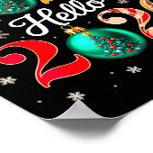 Goodbye 2025 Hello 2026 Happy New Year's Eve Chris Poster (Ecke)