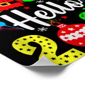 Goodbye 2025 Hello 2026 Happy New Year's Eve Chris Poster (Ecke)