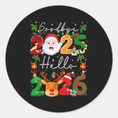 Goodbye 2025 Hello 2026 Happy New Year's Eve Chris Runder Aufkleber (Vorderseite)