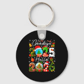 Goodbye 2025 Hello 2026 Happy New Year's Eve Chris Schlüsselanhänger (Vorderseite)