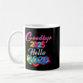 Goodbye 2025 Hello 2026 Kids Funny New Year  Kaffeetasse (Links)