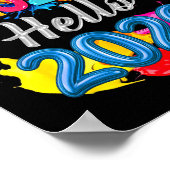 Goodbye 2025 Hello 2026 Kids Funny New Year  Poster (Ecke)