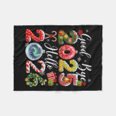 Goodbye 2025 Hello 2026 Merry Christmas Happy New  Fleecedecke (Vorderseite (Horizontal))
