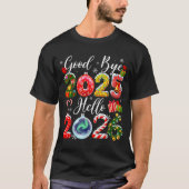Goodbye 2025 Hello 2026 Merry Christmas Happy New T-Shirt (Vorderseite)