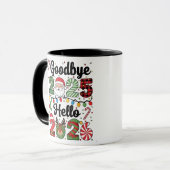 Goodbye 2025 Hello 2026 New Year Resolution   Tasse (Vorderseite Links)