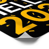 Goodbye 2025 Hello 2026 Tee New Year 2026  Poster (Ecke)