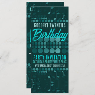 Goodbye 20s Birthday Adult Dance Party Einladung