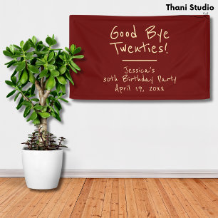 Goodbye 20s Feminine Minimalistisch Modern Typogra Banner