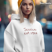 Goodbye 20s Feminine Minimalistisch Modern Typogra Hoodie